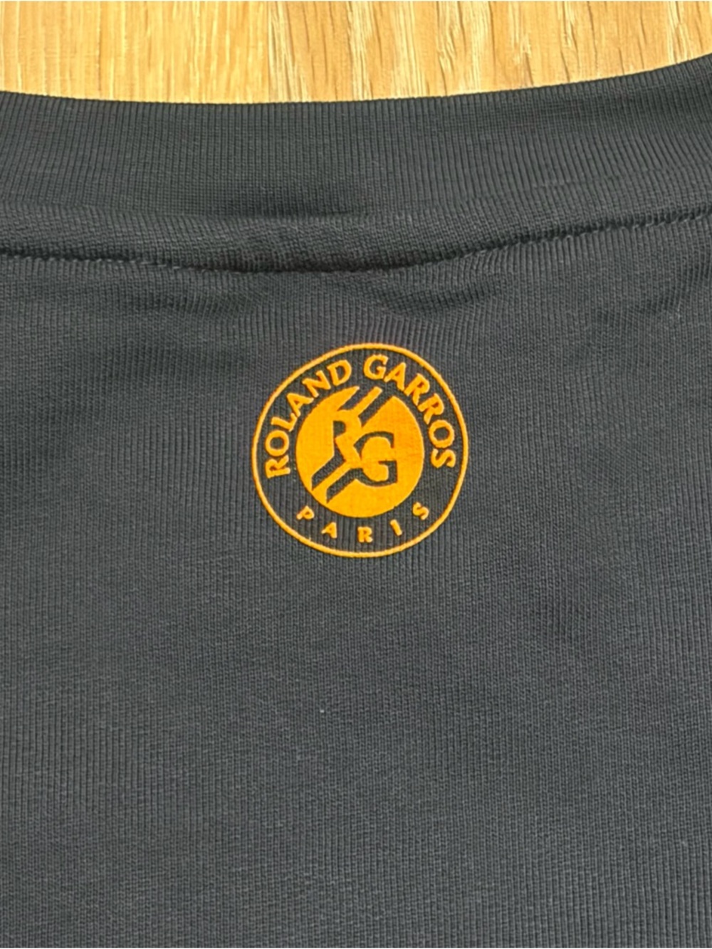 NWT Roland-Garros Navy Crewneck Sweatshirt with Orange Logo Tennis Paris Slam - Picture 5 of 6
